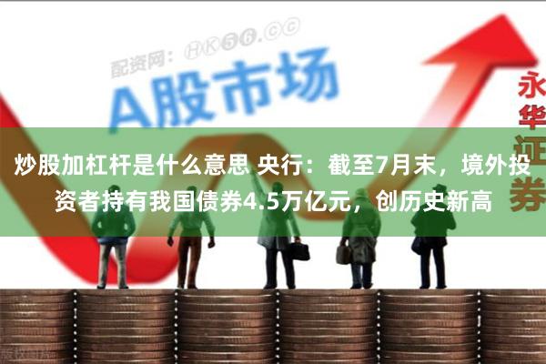 炒股加杠杆是什么意思 央行：截至7月末，境外投资者持有我国债券4.5万亿元，创历史新高